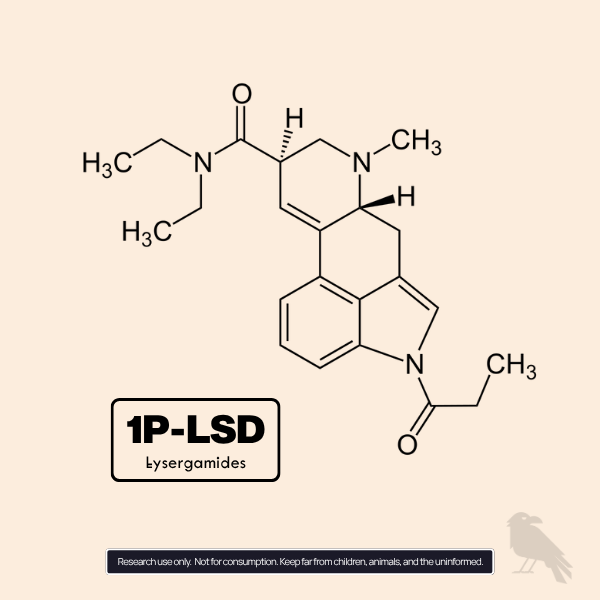 1P-LSD Molecule Structure – Lysergamide EU Format
