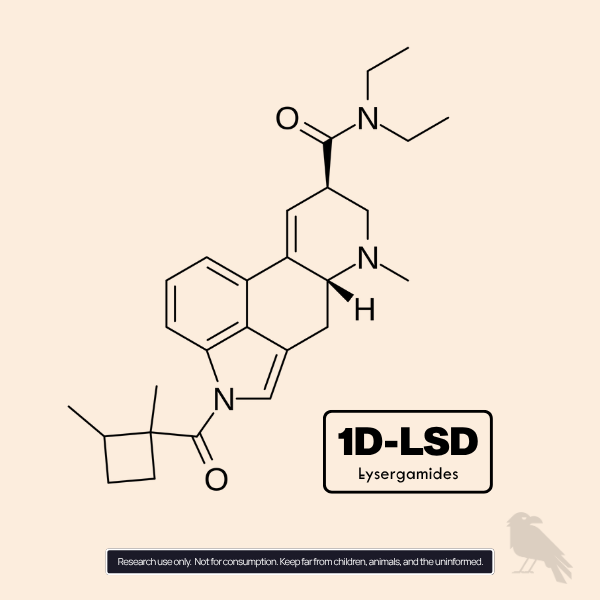 1D-LSD Molecule Structure Lysergamide