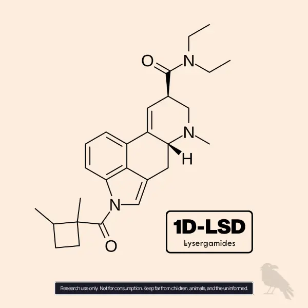 1D-LSD Molecule Structure Lysergamide