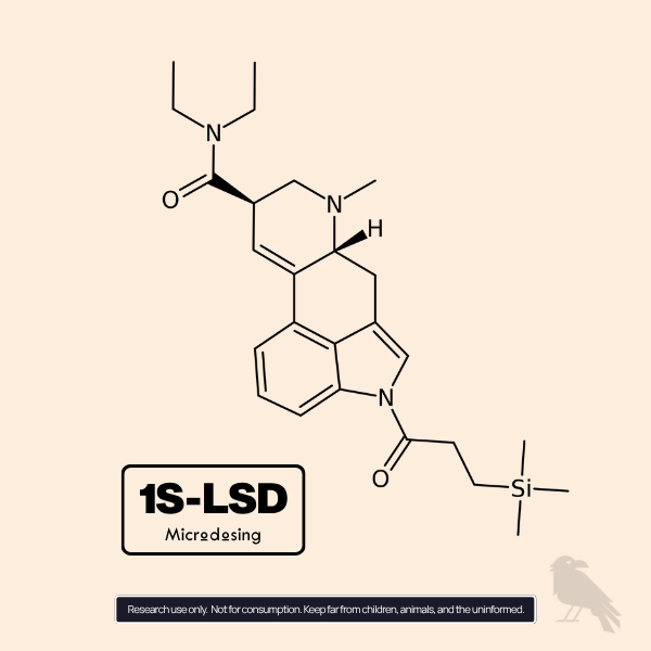 1S-LSD molecule runic map for micro pellets format