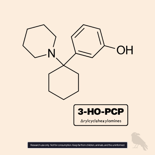 3-HO-PCP Molecule – arylcyclohexylamine powder compound EU