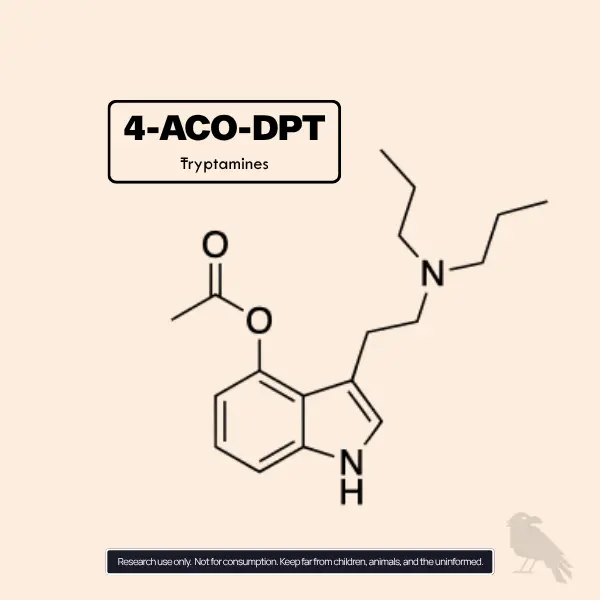 4-AcO-DPT molecule structure Acetoxy tryptamine ester compound EU
