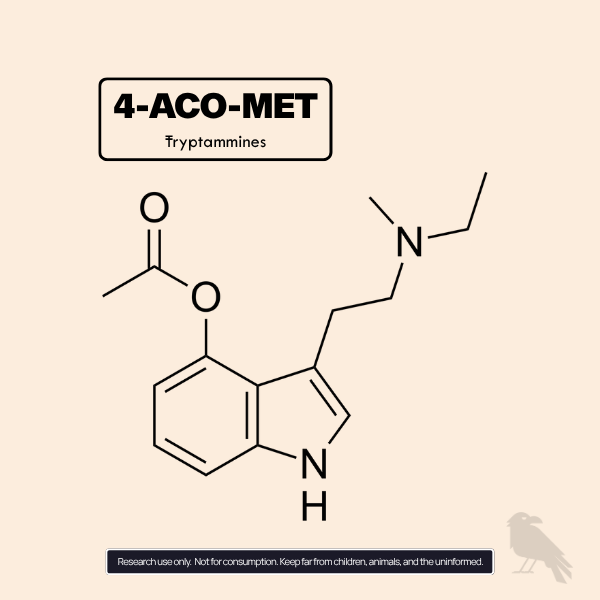 4-AcO-MET molecule acetoxy tryptamine analogue of psilocin EU