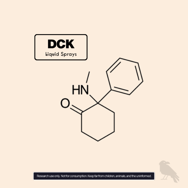 DCK Molecule, liquid arylcyclohexylamine Deschloroketamine structure